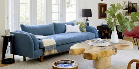 Living Room Update - AGAIN - Our New Sofa, My Dream Floral Chaise And The  Pop Of Red I Always Wanted In My Life - Emily Henderson